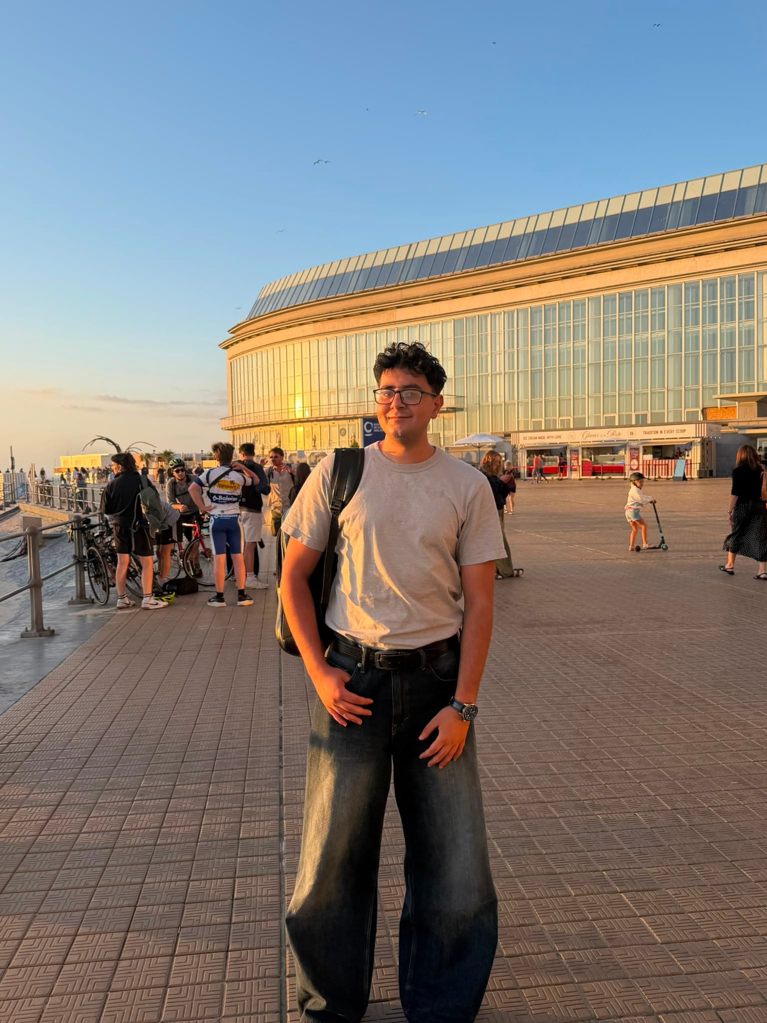 Omar Abusahmoud outdoors in warm evening light
